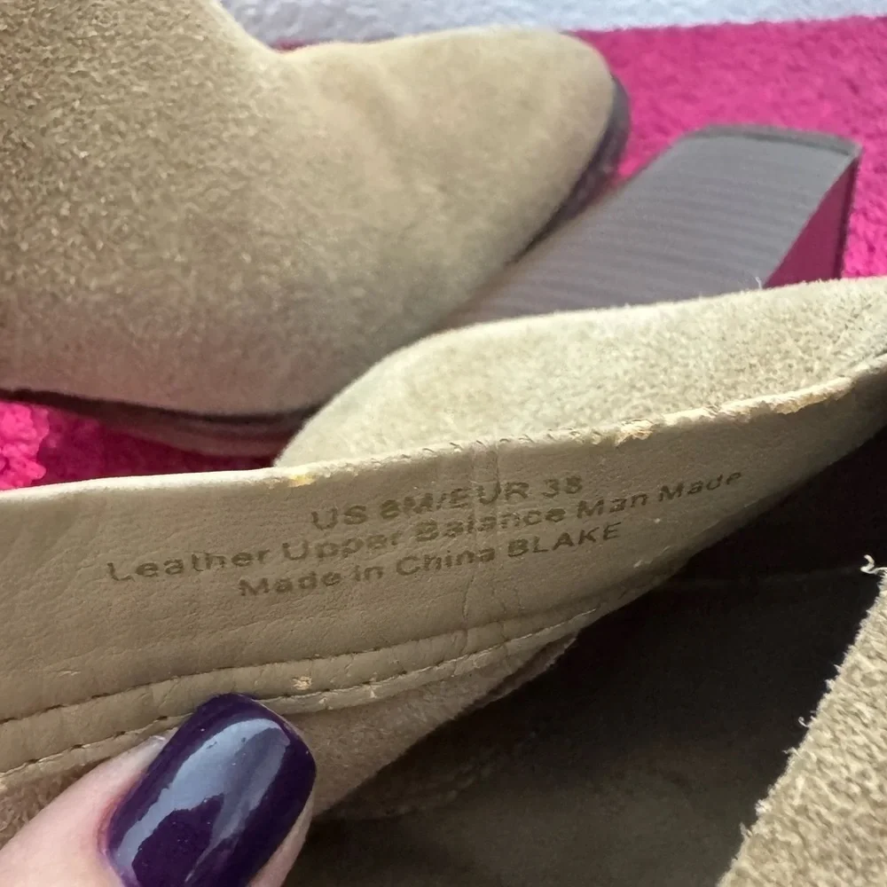 SAM EDELMAN 🤎 Women’s Tan Suede Ankle Boots (Size 8)